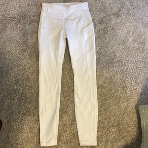Lululemon white fast and free leggings